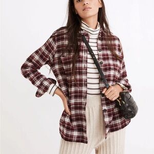Madewell Flannel Sunday Shirt in Mahaska Plaid
